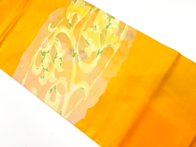JAPANESE NAGOYA OBI / WOVEN ARABESQUE